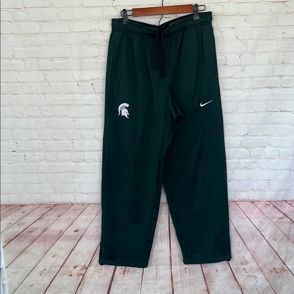NIKE SPARTA forest green men’s sweatpants size large wide legged